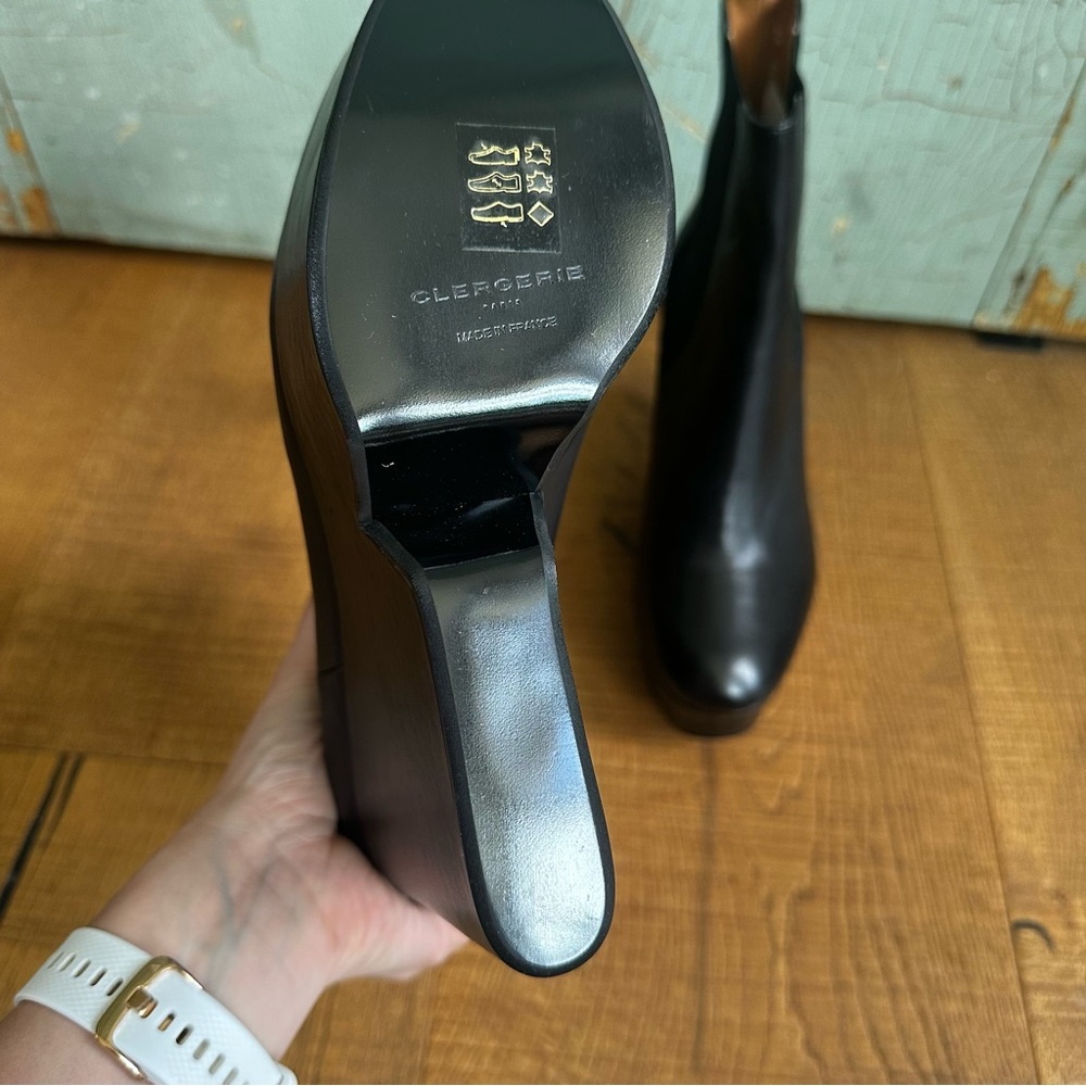 NIB Robert Clergerie Beatrice Ankle Boot Black Calfskin Size 8.5 - Picture 11 of 15